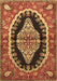 Medallion Brown Traditional Rug, tr2023brn