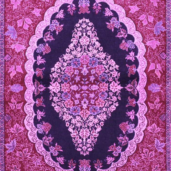 Medallion Purple Traditional Rug, tr2023pur