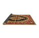 Sideview of Medallion Brown Traditional Rug, tr2023brn