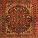 Serging Thickness of Persian Orange Traditional Rug, tr2024org