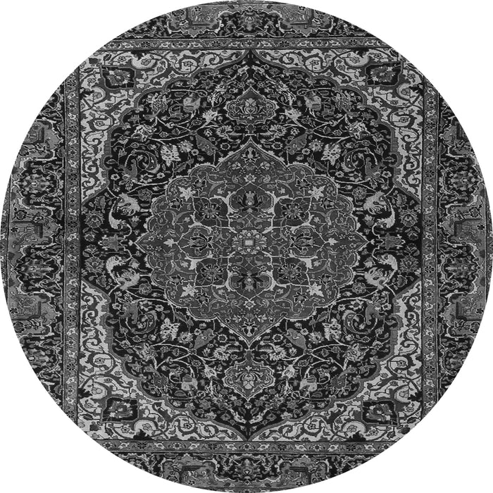 Machine Washable Persian Gray Traditional Rug, wshtr2024gry