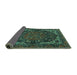 Sideview of Persian Turquoise Traditional Rug, tr2024turq