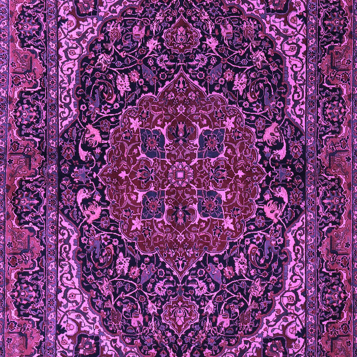 Machine Washable Persian Purple Traditional Area Rugs, wshtr2024pur
