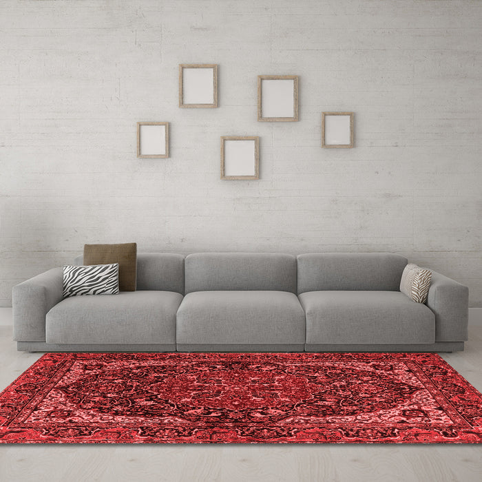 Traditional Red Washable Rugs