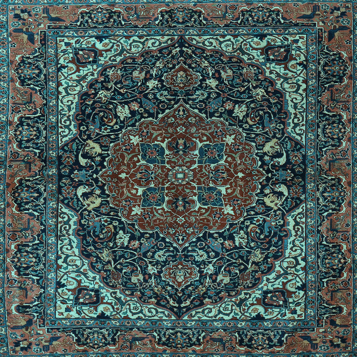 Square Persian Light Blue Traditional Rug, tr2024lblu
