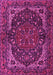 Machine Washable Persian Pink Traditional Rug, wshtr2024pnk