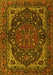Machine Washable Persian Yellow Traditional Rug, wshtr2024yw