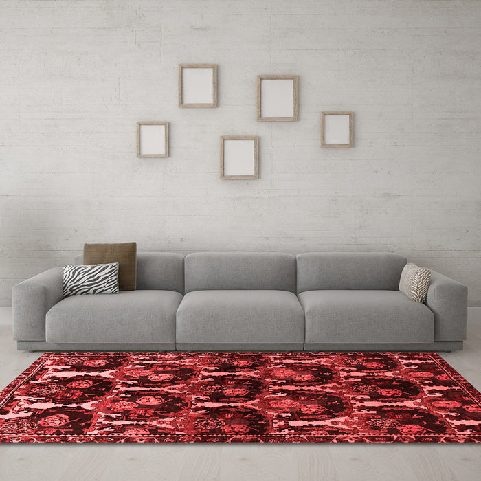 Traditional Red Washable Rugs