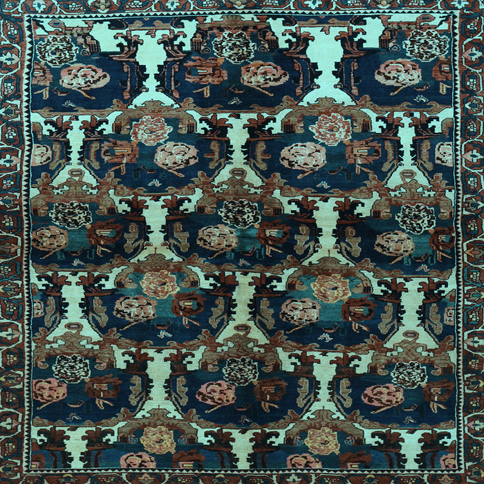 Square Persian Light Blue Traditional Rug, tr2025lblu
