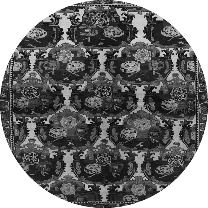 Square Persian Gray Traditional Rug, tr2025gry