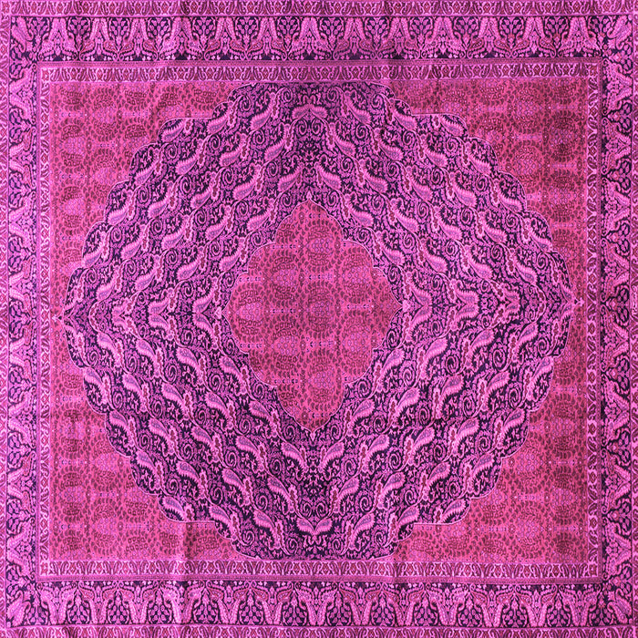 Square Persian Pink Traditional Rug, tr2026pnk