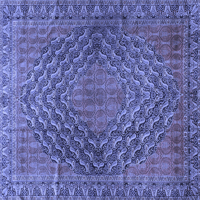 Square Persian Blue Traditional Rug, tr2026blu