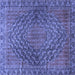 Square Persian Blue Traditional Rug, tr2026blu