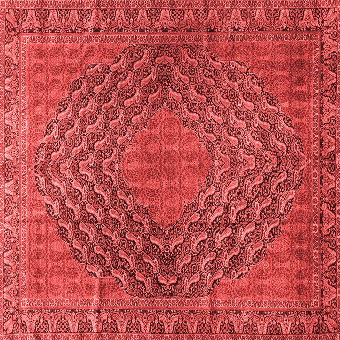 Machine Washable Persian Red Traditional Rug, wshtr2026red