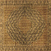 Square Machine Washable Persian Brown Traditional Rug, wshtr2026brn