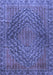 Machine Washable Persian Blue Traditional Rug, wshtr2026blu