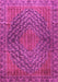 Machine Washable Persian Pink Traditional Rug, wshtr2026pnk