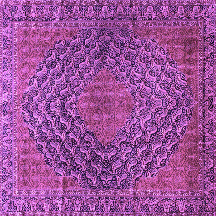 Square Persian Purple Traditional Rug, tr2026pur