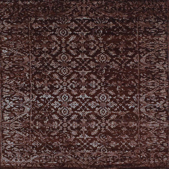 Square Persian Light Blue Traditional Rug, tr2027lblu