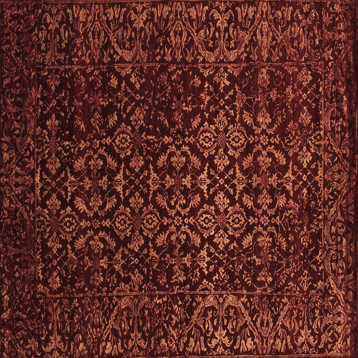 Square Machine Washable Persian Brown Traditional Rug, wshtr2027brn