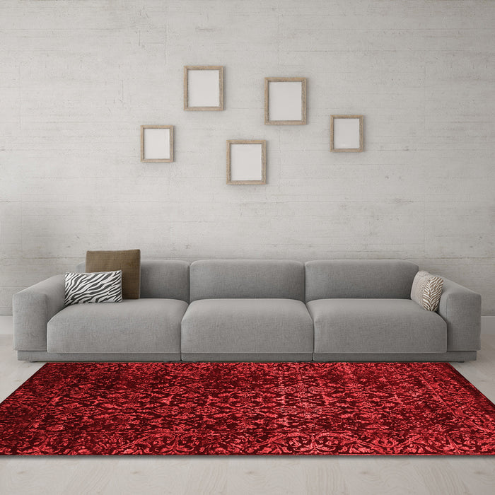 Traditional Red Washable Rugs