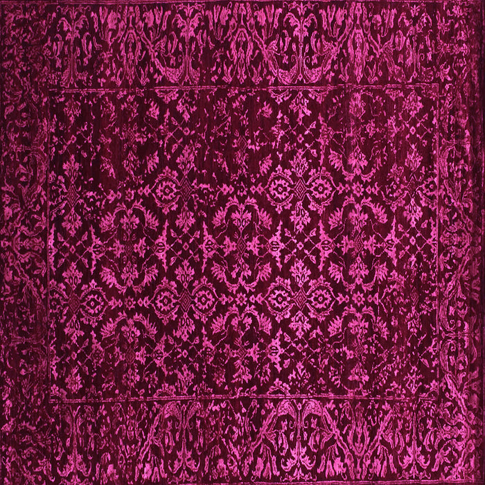 Square Persian Pink Traditional Rug, tr2027pnk
