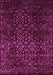 Machine Washable Persian Purple Traditional Area Rugs, wshtr2027pur