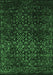 Machine Washable Persian Emerald Green Traditional Area Rugs, wshtr2027emgrn