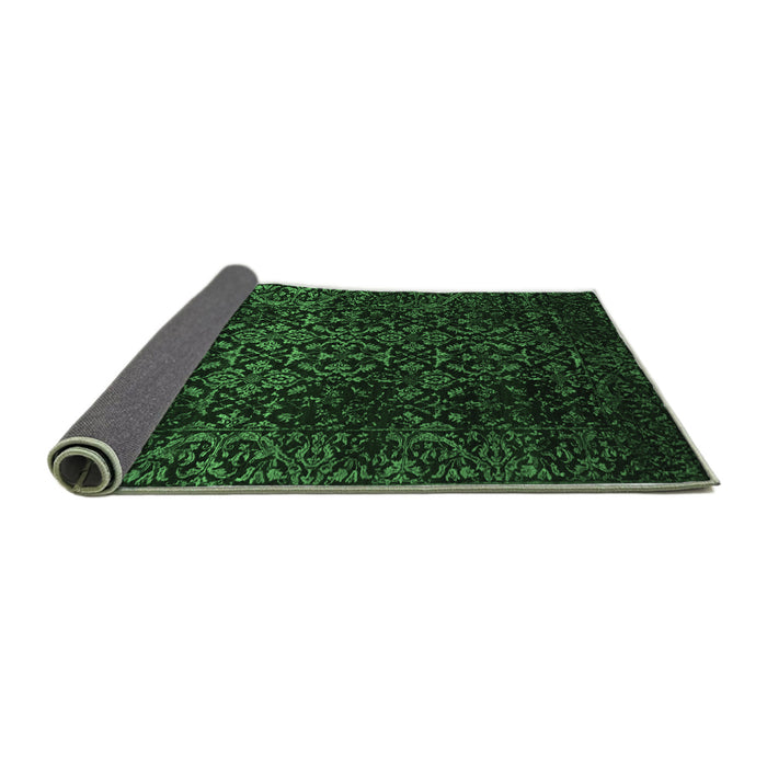 Sideview of Persian Emerald Green Traditional Rug, tr2027emgrn