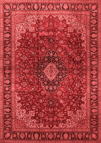 Medallion Red Traditional Rug, tr2028red