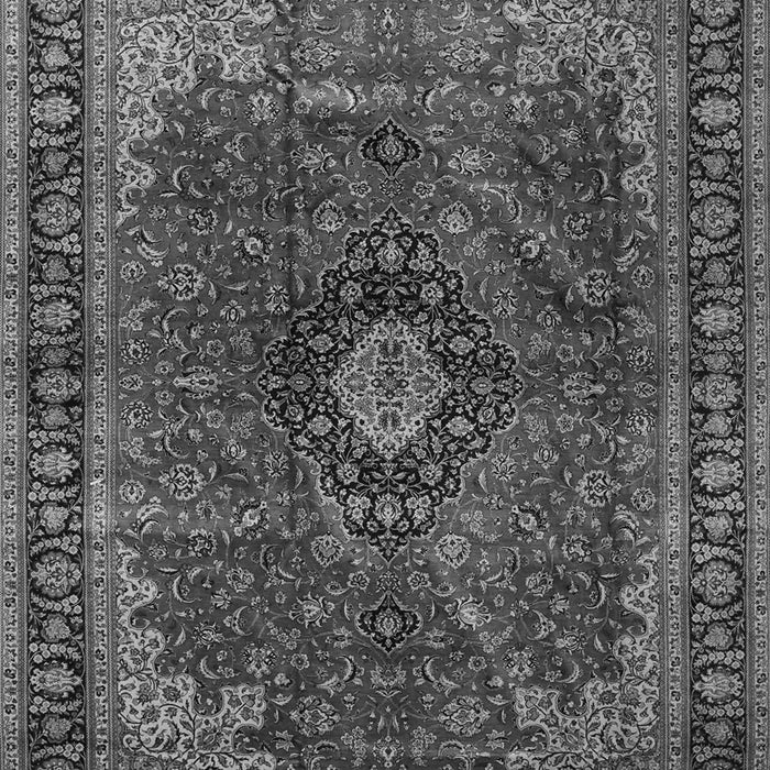 Serging Thickness of Machine Washable Medallion Gray Traditional Rug, wshtr2028gry