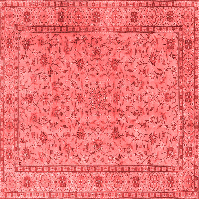 Machine Washable Persian Red Traditional Rug, wshtr2029red