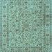 Square Persian Light Blue Traditional Rug, tr2029lblu