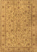 Machine Washable Persian Brown Traditional Rug, wshtr2029brn