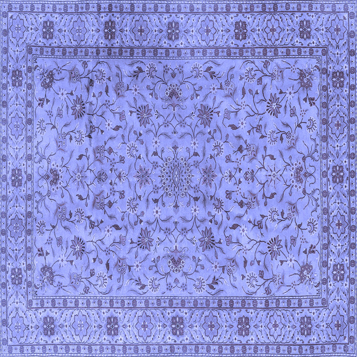 Square Persian Blue Traditional Rug, tr2029blu