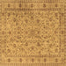 Square Machine Washable Persian Brown Traditional Rug, wshtr2029brn