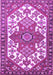 Machine Washable Persian Purple Traditional Area Rugs, wshtr202pur