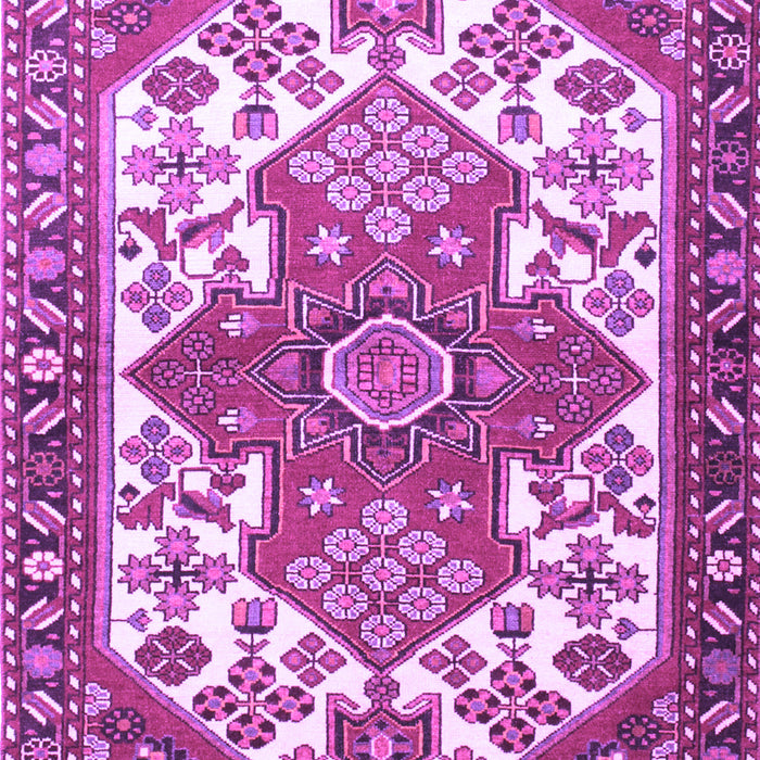 Machine Washable Persian Purple Traditional Area Rugs, wshtr202pur