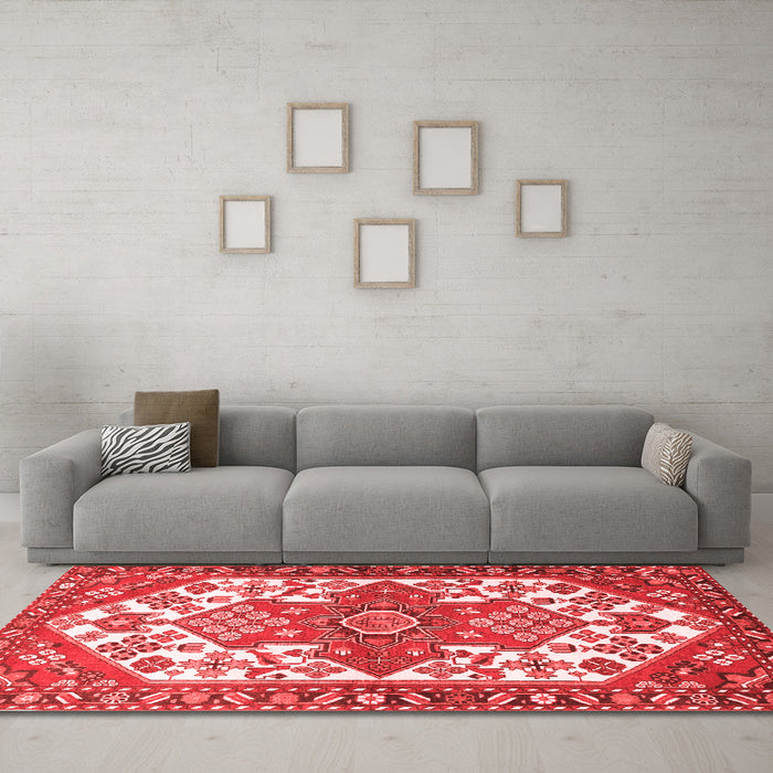 Traditional Red Washable Rugs