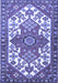 Machine Washable Persian Blue Traditional Rug, wshtr202blu