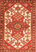 Serging Thickness of Machine Washable Persian Orange Traditional Area Rugs, wshtr202org