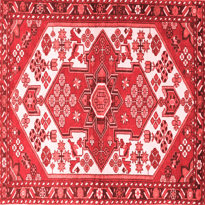 Machine Washable Persian Red Traditional Rug, wshtr202red