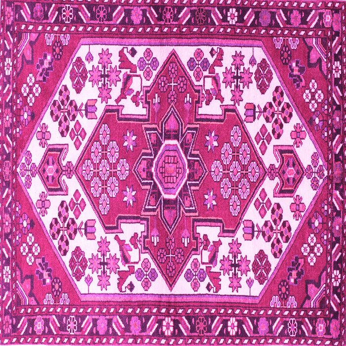 Square Persian Pink Traditional Rug, tr202pnk