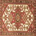 Square Persian Brown Traditional Rug, tr202brn