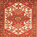 Serging Thickness of Persian Orange Traditional Rug, tr202org