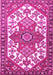 Machine Washable Persian Pink Traditional Rug, wshtr202pnk