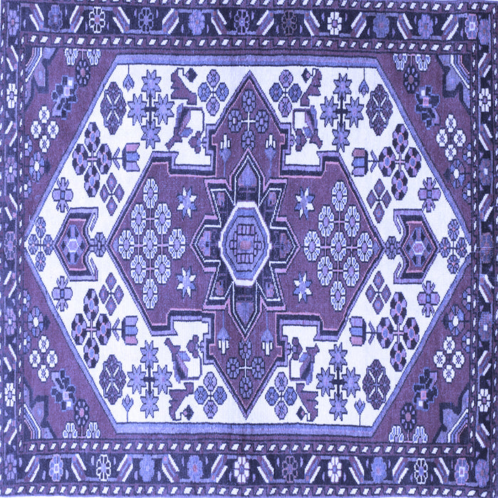 Square Persian Blue Traditional Rug, tr202blu