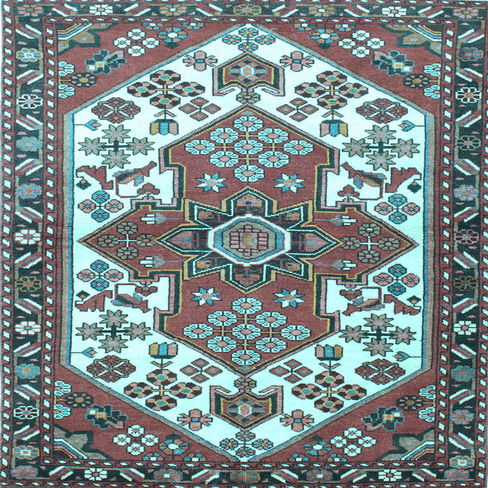 Square Persian Light Blue Traditional Rug, tr202lblu