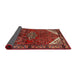 Sideview of Traditional Sienna Brown Persian Rug, tr203