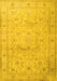 Machine Washable Persian Yellow Traditional Rug, wshtr2030yw